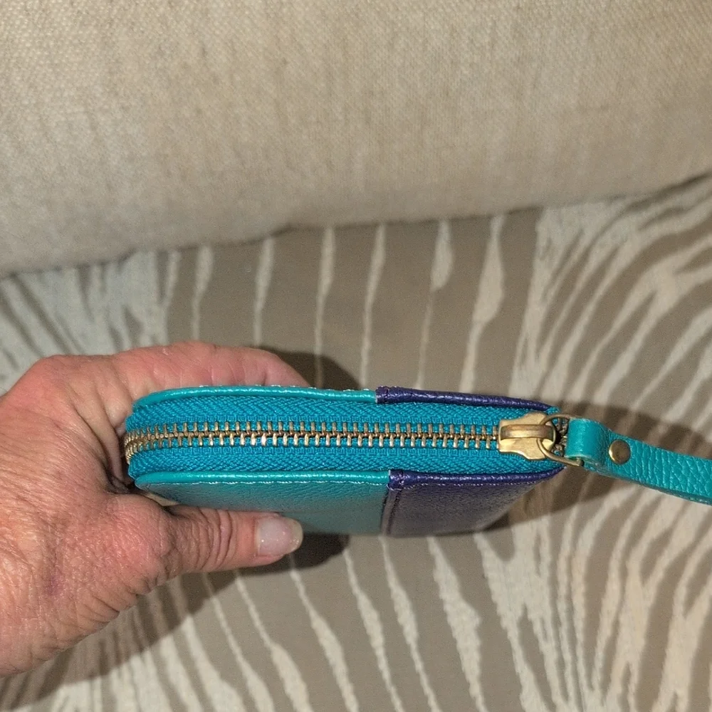 Teal and Purple Women's Wallet